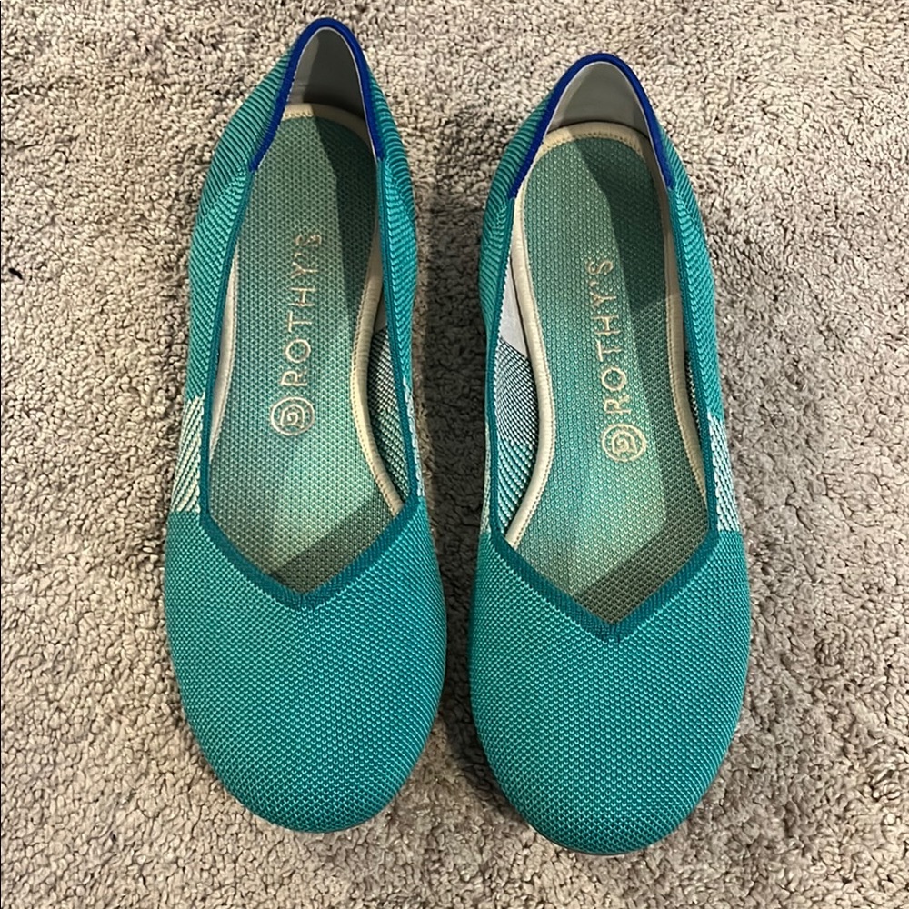 Rothy's Women's Teal Flats 11